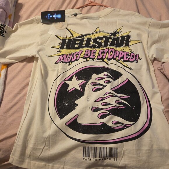 Hellstar Breaking News Tee XL – White – Brand New – Rare Streetwear Graphic - Picture 2 of 6